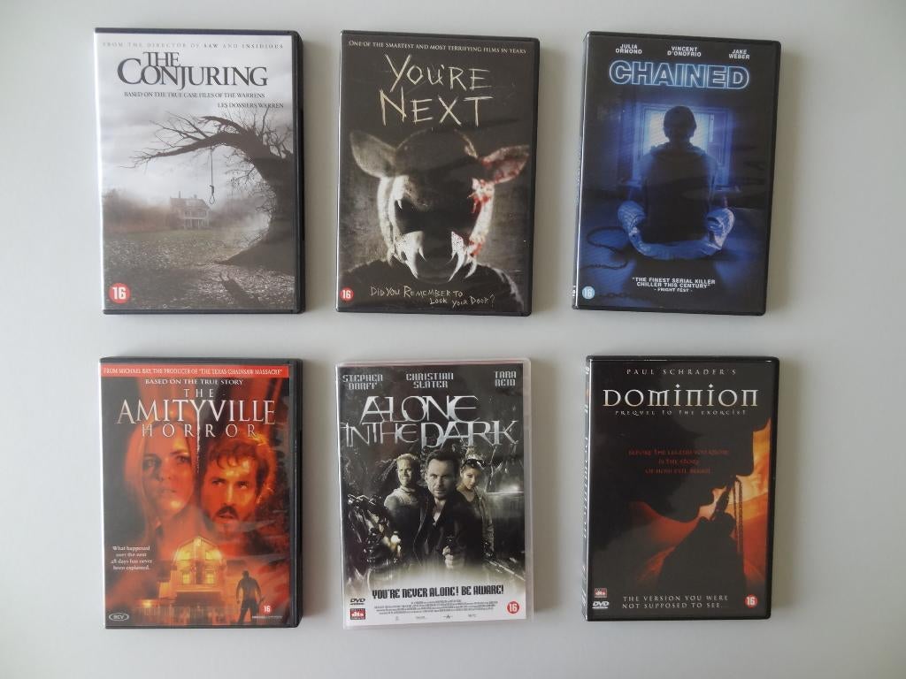 Diverse originele dvd's horror, Vanaf 16 jaar, Ophalen, Zo goed als nieuw, Overige genres