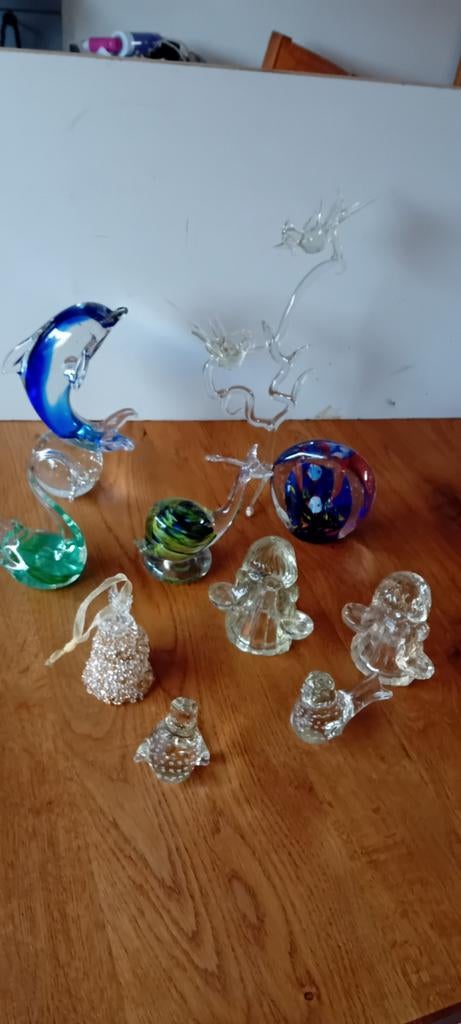 Mooie glazen beeldjes. Ook los te koop, Ophalen, Zo goed als nieuw, Figuurtje