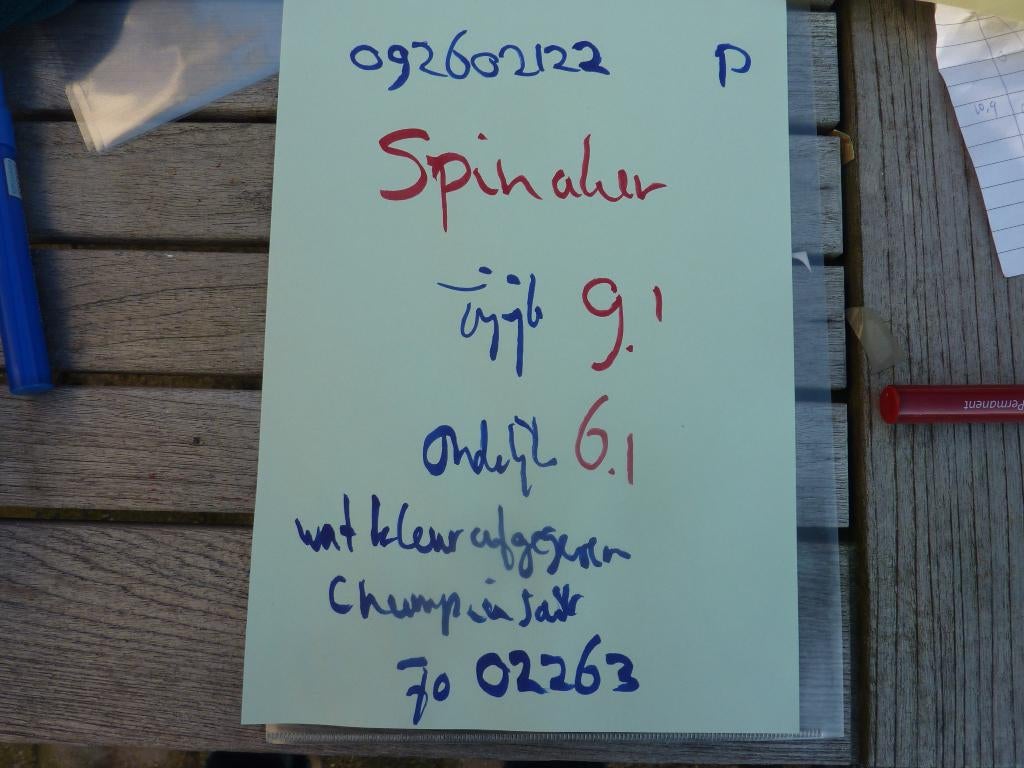 spinnaker, Watersport en Boten, Ophalen of Verzenden, Gebruikt, Overige typen