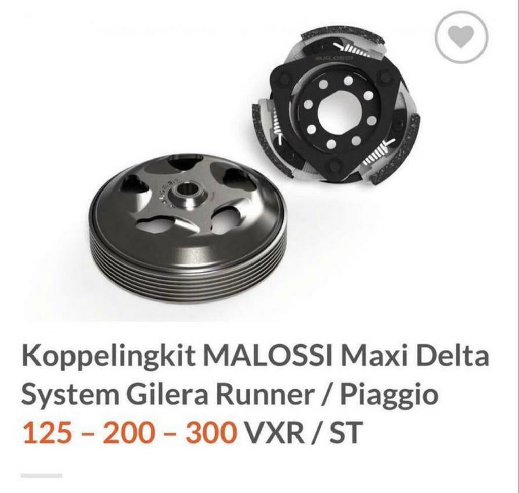 Malossi delta systeem - Gilera / Vespa / piaggio 125 - 300, Ophalen of Verzenden, Nieuw, Overige typen