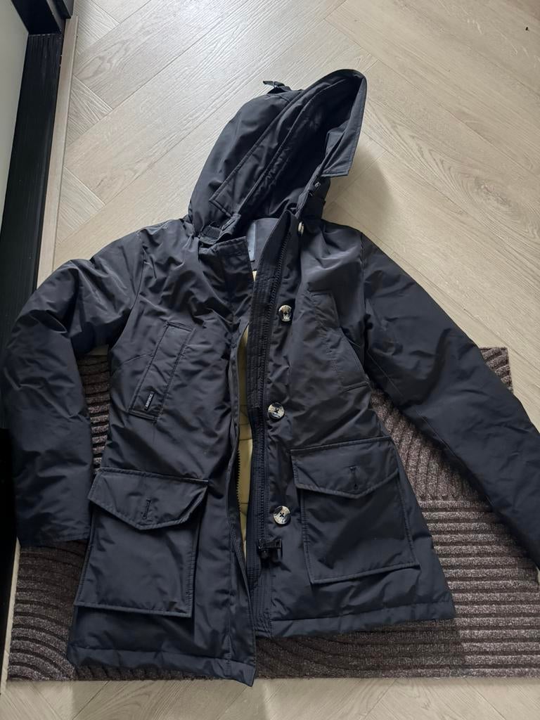 Airforce 4 Pocket Parka in maat XS. Zwart, Ophalen of Verzenden, Zo goed als nieuw, Maat 46 (S) of kleiner, Zwart