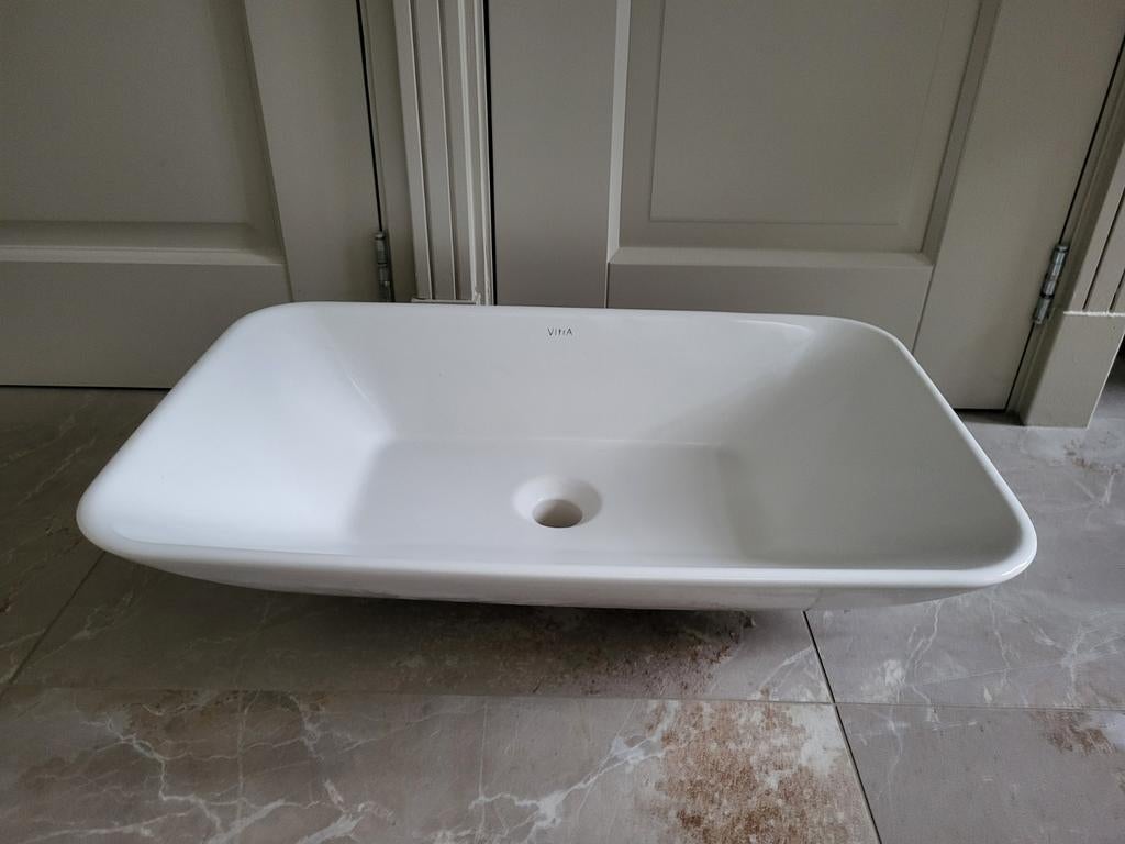 Vitra Waskom Rechthoek Wit Glans - 60x40cm, Ophalen of Verzenden, Nieuw
