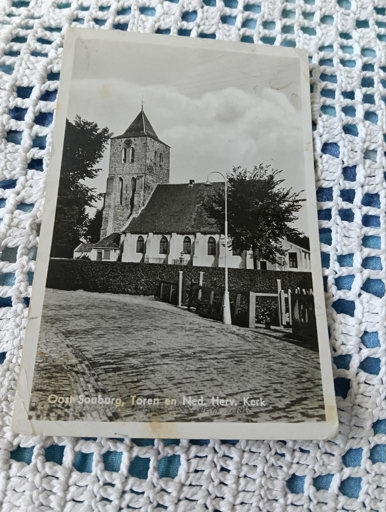 Oude Ansichtkaart Oost Souburg - Ned. Herv. Kerk, Ophalen of Verzenden