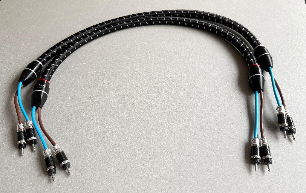 Furutech DSS-4.1 Speakerkabels (2 x 110 cm) Top!, Ophalen of Verzenden, Zo goed als nieuw, Minder dan 2 meter, Luidsprekerkabel