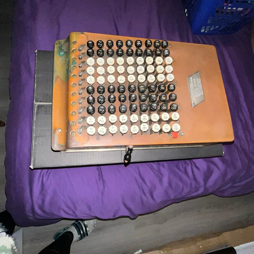 Antieke Comptometer / Rekenmachine ., Antiek en Kunst, Ophalen of Verzenden