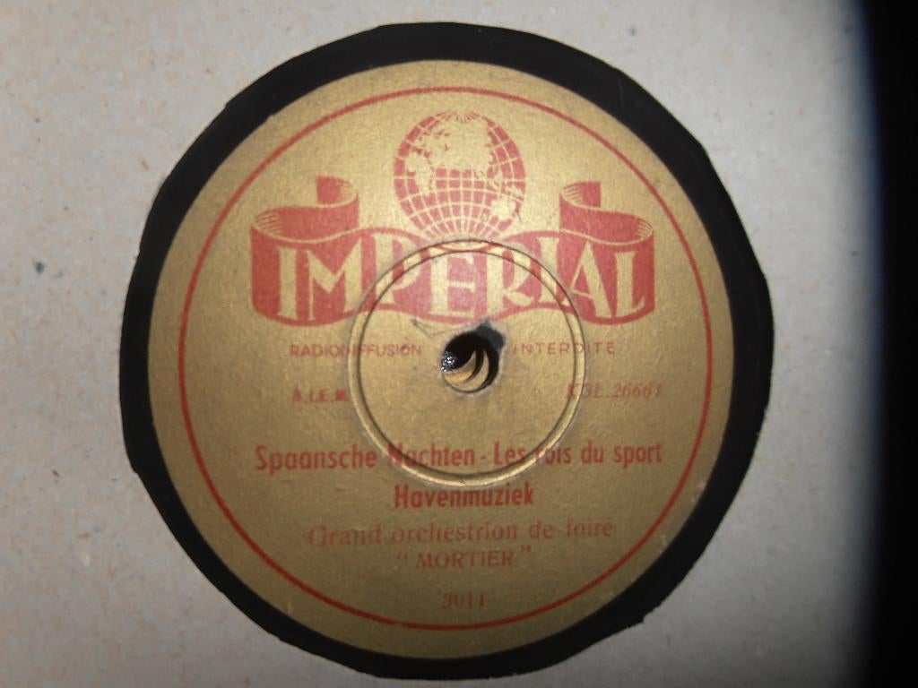 4 x mortierorgel 78 toeren op Imperial 3000 serie  1937/1940, Ophalen of Verzenden, Gebruikt, 10 inch, Levenslied of Smartlap
