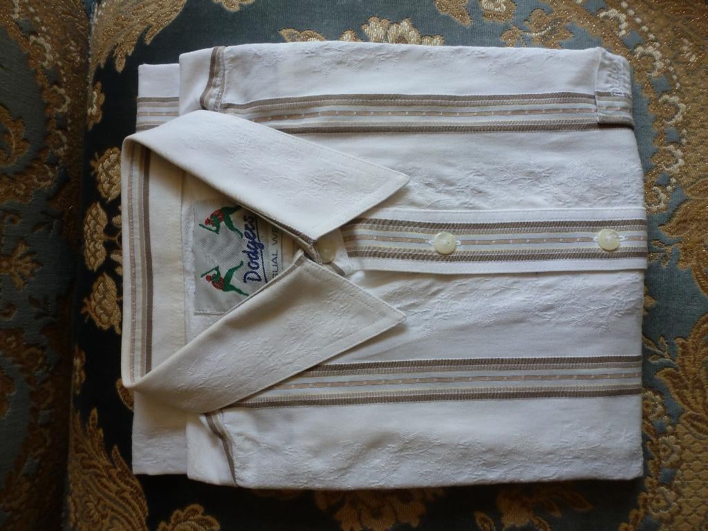 Overhemd Dodgers Casuel Wear - 41, Kleding | Heren, Overhemden, Zo goed als nieuw, Halswijdte 41/42 (L), Bruin, Ophalen of Verzenden