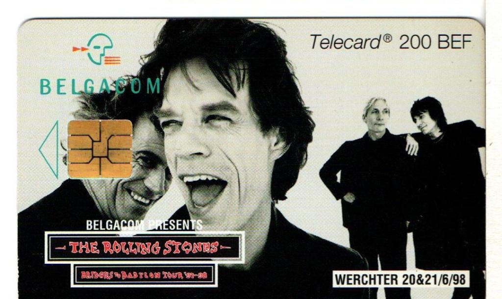 Chip kaart van de Rolling Stone, Verzamelen, Ophalen of Verzenden