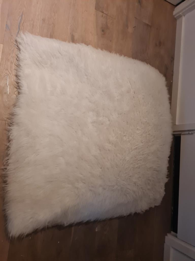 Grote poef imitatiebont (120cm), Huis en Inrichting, Woonaccessoires | Plaids en Woondekens, Ophalen of Verzenden