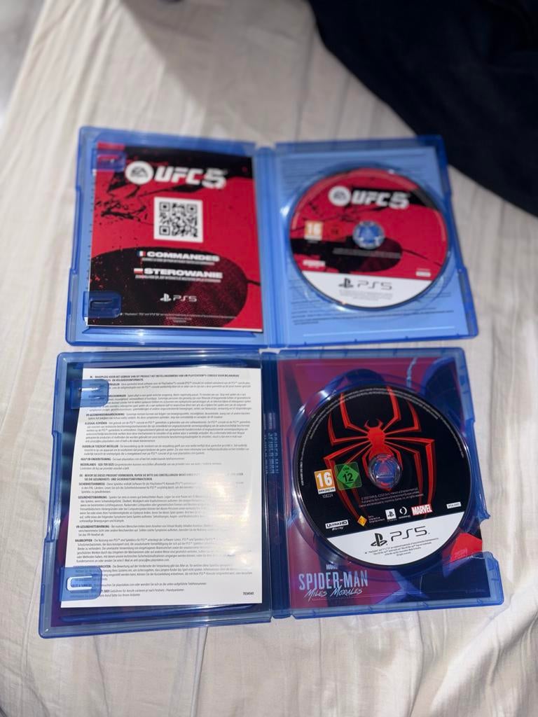 PS5 Games: Spider-Man & UFC 5, Ophalen of Verzenden, Zo goed als nieuw