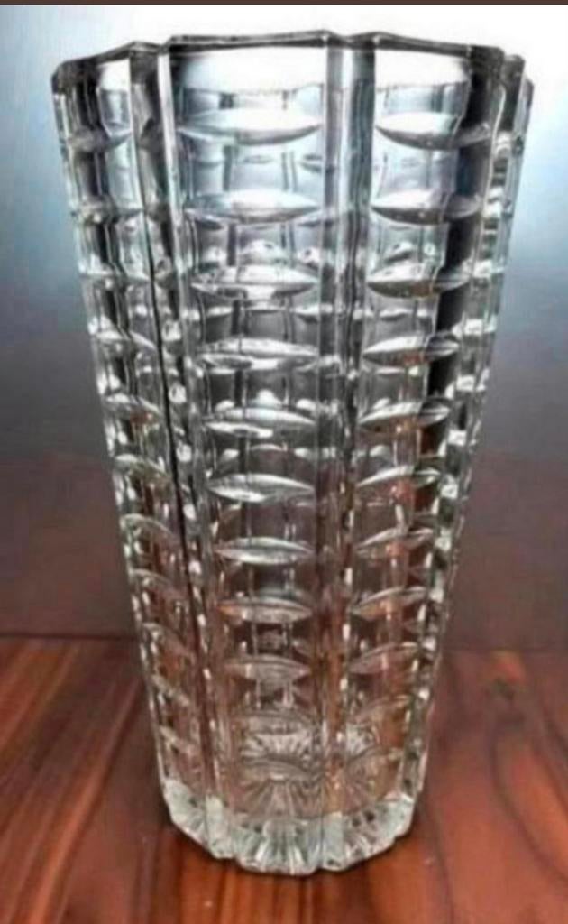 Sklo Union vaas.  Tjechoslovakije., Ophalen of Verzenden, Zo goed als nieuw, Glas, Minder dan 50 cm