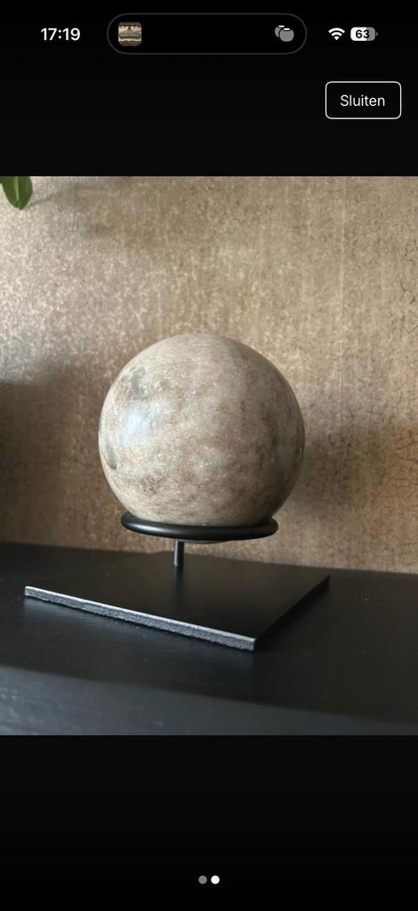 Marmeren Ornament / Bol, Ophalen of Verzenden, Zo goed als nieuw