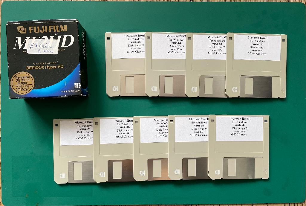 Vintage diskettes, MGM Cinemas, Tuschinski Theater, Computers en Software, Overige Computers en Software, Gebruikt, Ophalen of Verzenden