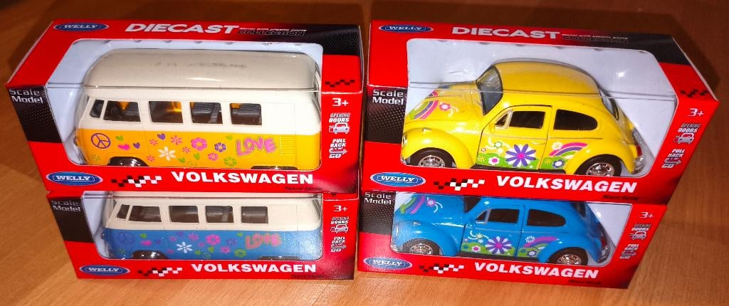 WELLY DIECAST COLLECTION Volkswagen 1:43, Hobby en Vrije tijd, Modelauto's | 1:43, Ophalen of Verzenden, Nieuw, Auto, Overige merken