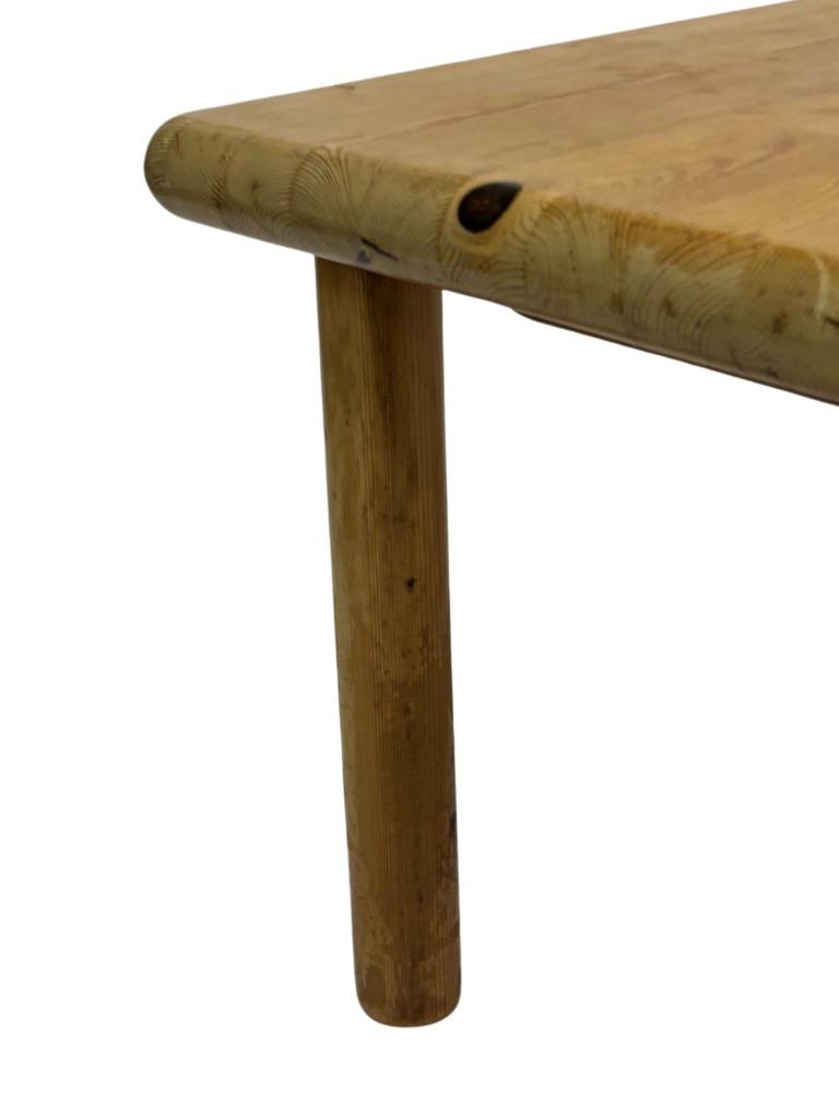 Vintage salontafel pinewood minimalistisch design jaren 70, Ophalen, Gebruikt, 100 tot 150 cm, Vintage