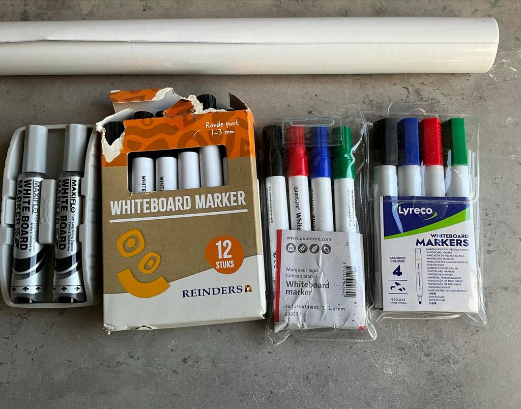 Whiteboard markers + folie, Ophalen of Verzenden, Nieuw