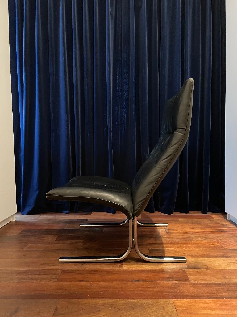 DeSede DS-2030 fauteuil met leuning, twee stuks, Ophalen, Gebruikt, 75 tot 100 cm, Leer
