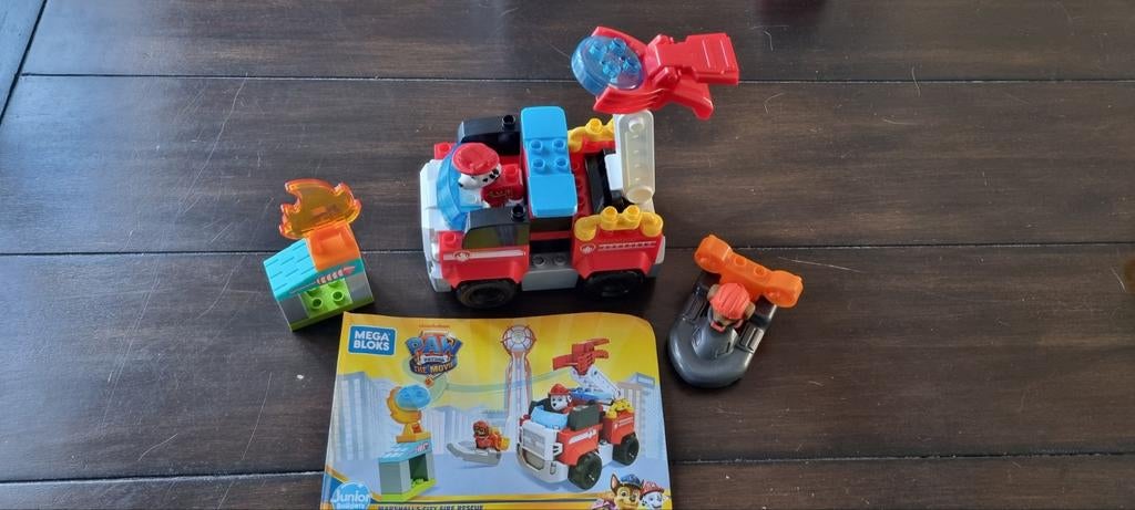 Fisher Price Mega Bloks Paw Patrol Marshal Fire Rescue, Ophalen of Verzenden, Zo goed als nieuw, Megabloks