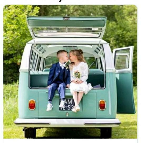 Vw T1 Samba bus.. TROUWBUSJE Met Chauffeur.  Gala's  Enz., Met chauffeur, Trouwauto
