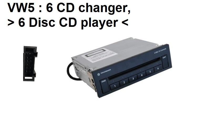 VW Golf MK5 6-disc armsteun 6-cd-speler, Ophalen of Verzenden, Gebruikt