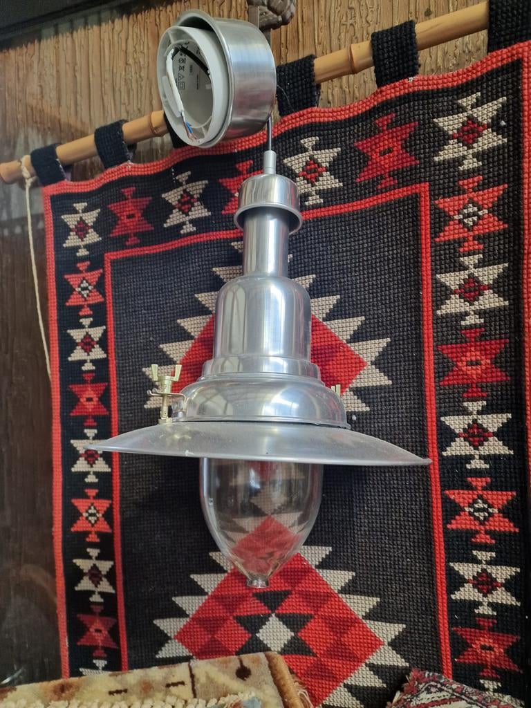 Metalen hanglamp scheepslamp kroeg, Ophalen, Zo goed als nieuw, Minder dan 50 cm