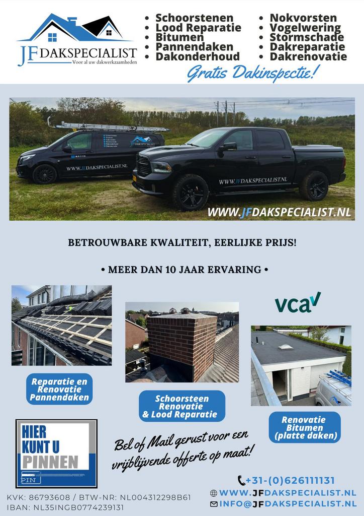 JF Dakspecialist/ De Dakdekker voor al uw Dakwerkzaamheden, 24-uursservice, Overige dakdekking