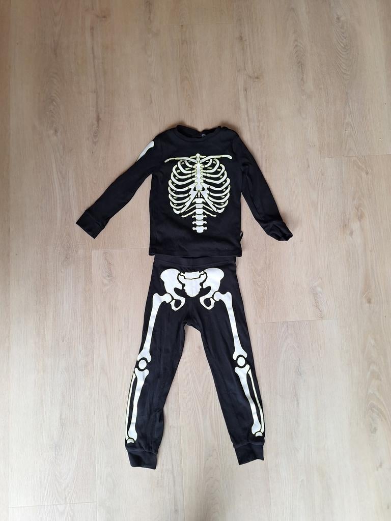 Glow in the dark skeletpak maat 110, Kinderen en Baby's, Carnavalskleding en Verkleedspullen, Ophalen of Verzenden, Jongen of Meisje