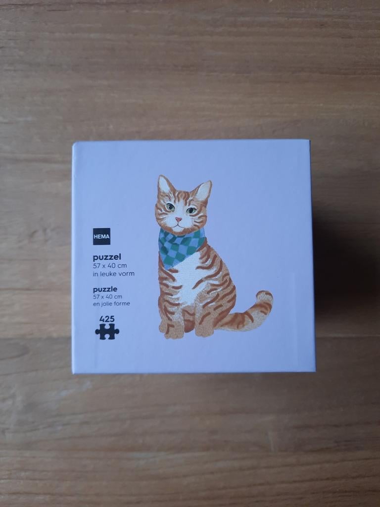 Hema Puzzel Kat - 425 Stukjes, Ophalen of Verzenden, Minder dan 500 stukjes, Nieuw, Legpuzzel