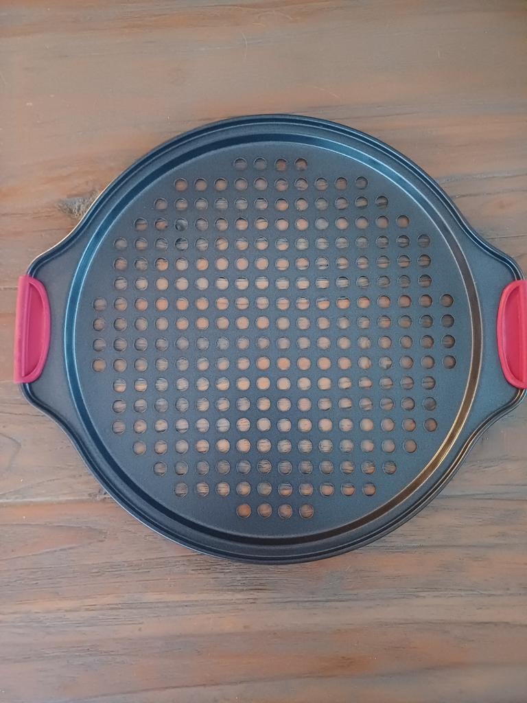 NIEUW 2 stuk CS pizza tray / braadslede anti-stick siliconen, Ophalen of Verzenden, Nieuw