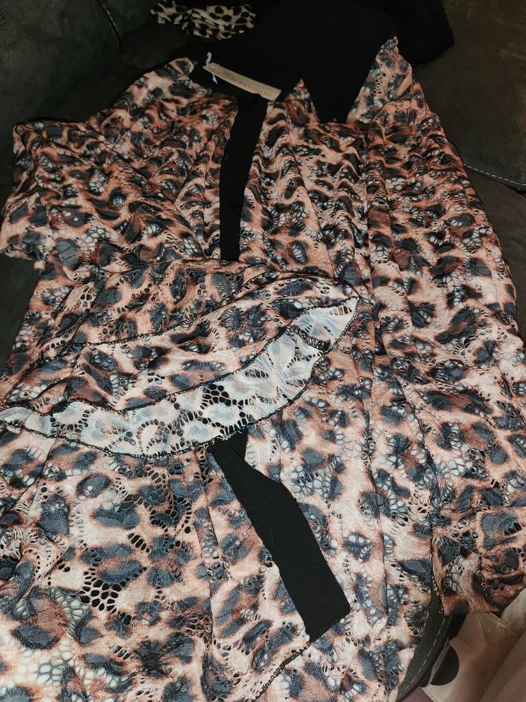 Panterblouse nieuw, Kleding | Dames, Huispakken, Ophalen of Verzenden, Nieuw, Blauw