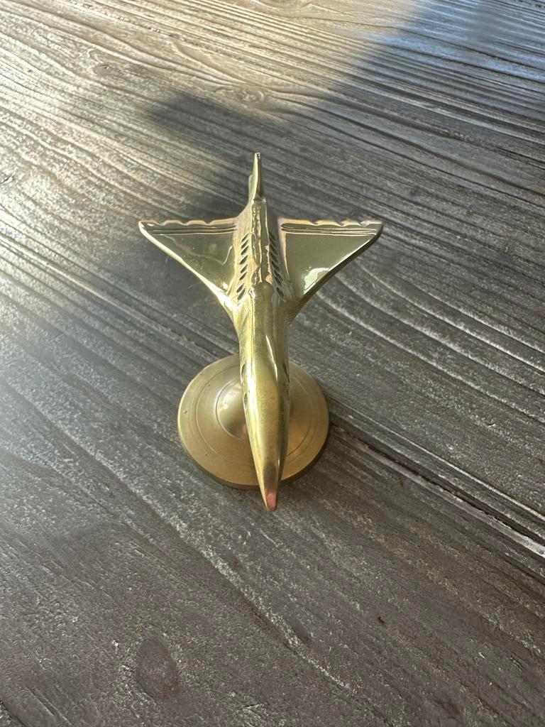 Vintage Messing Concorde Vliegtuig Model, Ophalen
