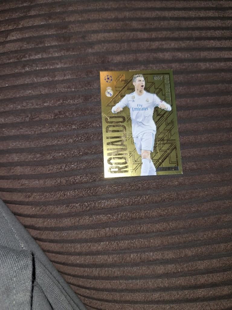 Zeldzame Ronaldo Topps Gold Kaart, Verzamelen, Sportartikelen en Voetbal, Ophalen of Verzenden