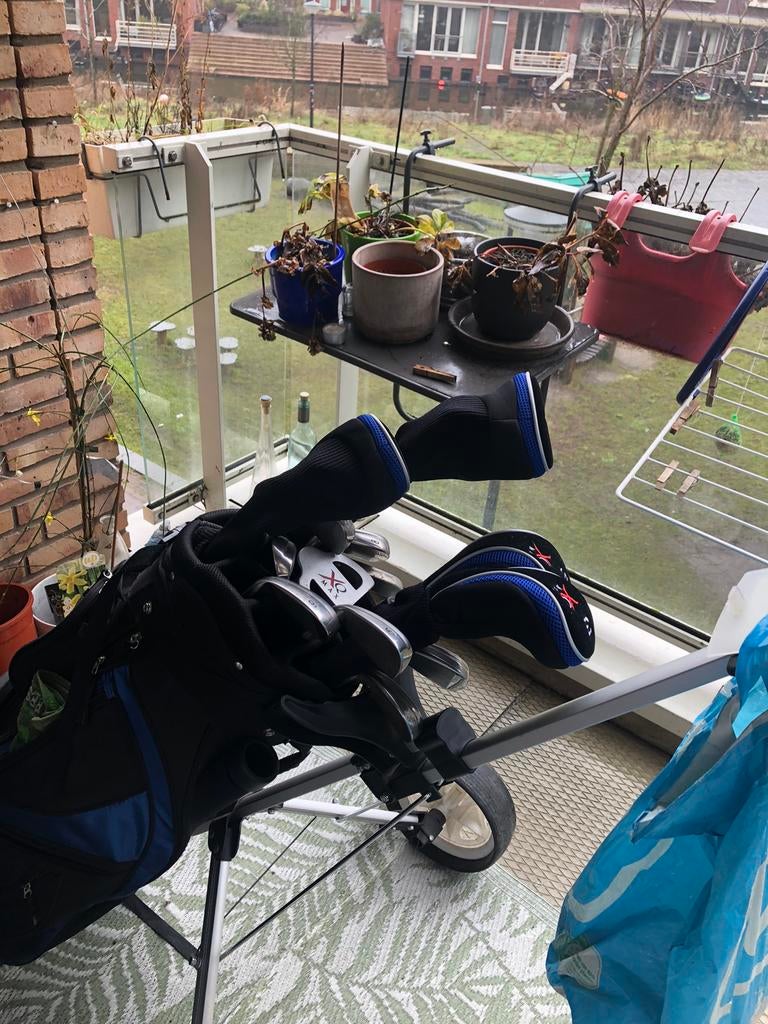 Golfset met draagtas en trolley te koop, Ophalen of Verzenden, Zo goed als nieuw, Set