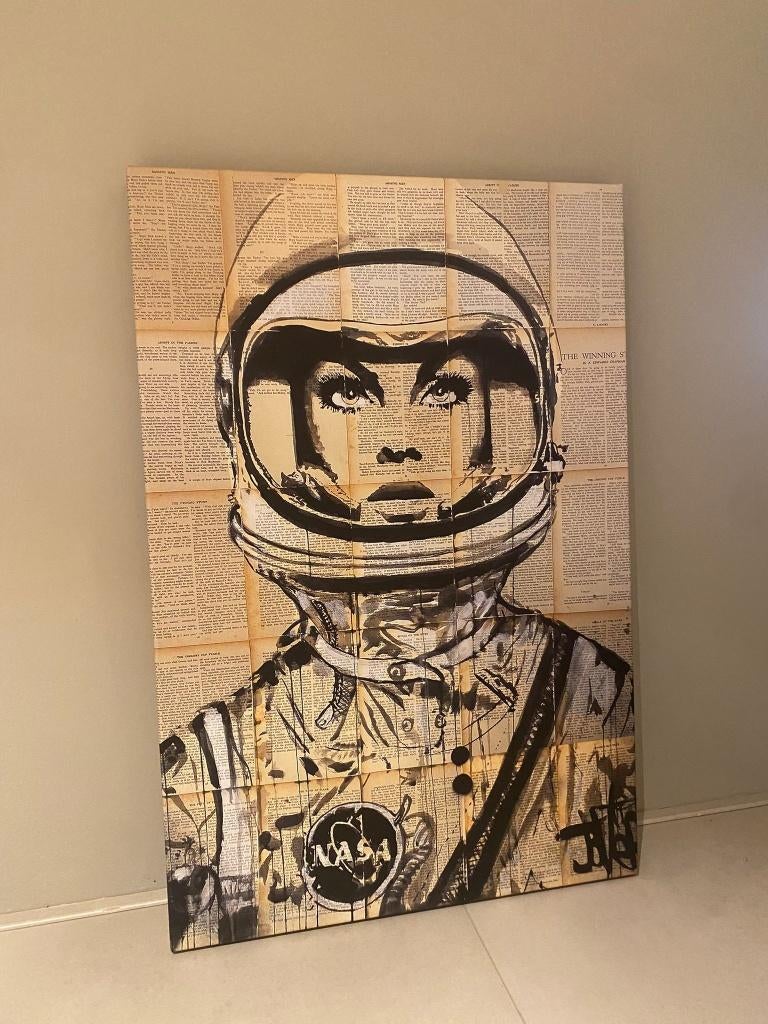 Schilderij Astronaut Paper, Ophalen