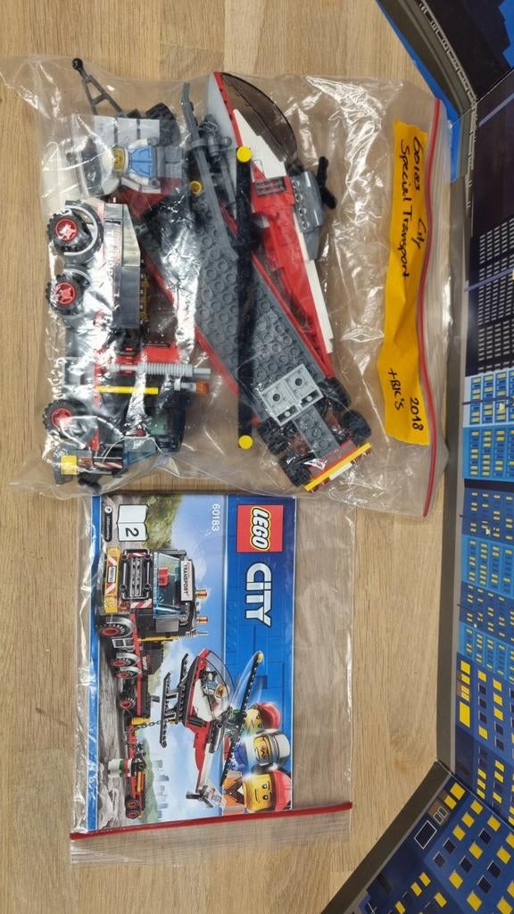 Lego City 60183 Zwaar Transport Helikopter, Ophalen of Verzenden, Zo goed als nieuw, Complete set, Lego