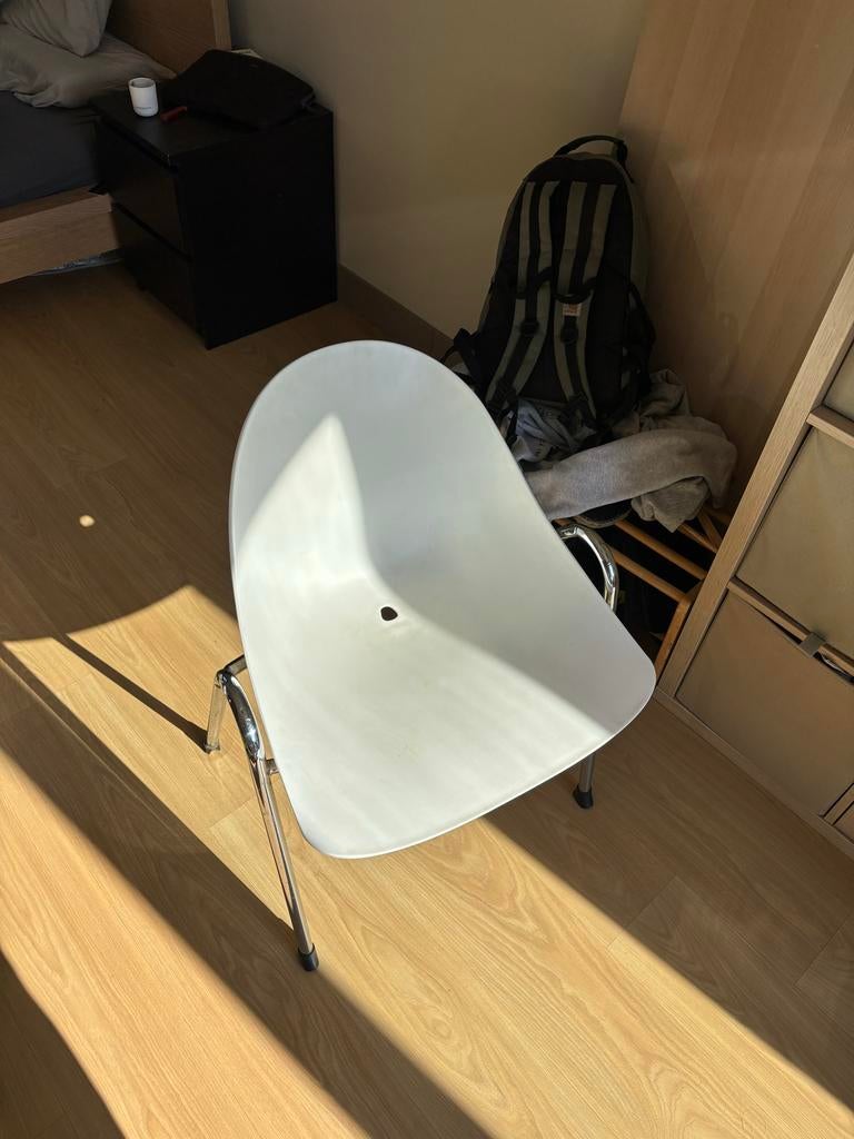 4 Ton Haas Stoelen (2005)- Grijs, Wit & Groen, Huis en Inrichting, Stoelen, Kunststof, Gebruikt, Ophalen of Verzenden, Vier