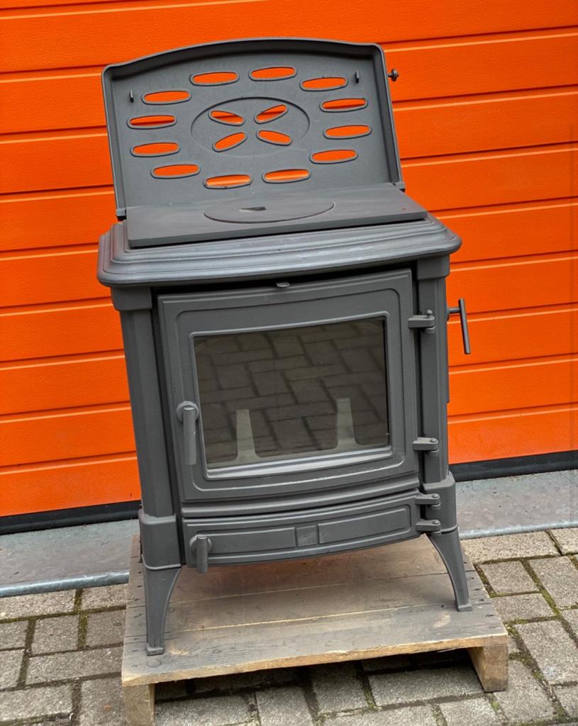 Nestor Martin Stanford 80,met kookplaat,  8 kW, Huis en Inrichting, Kachels, Ophalen, Vrijstaand, Hout, Nieuw