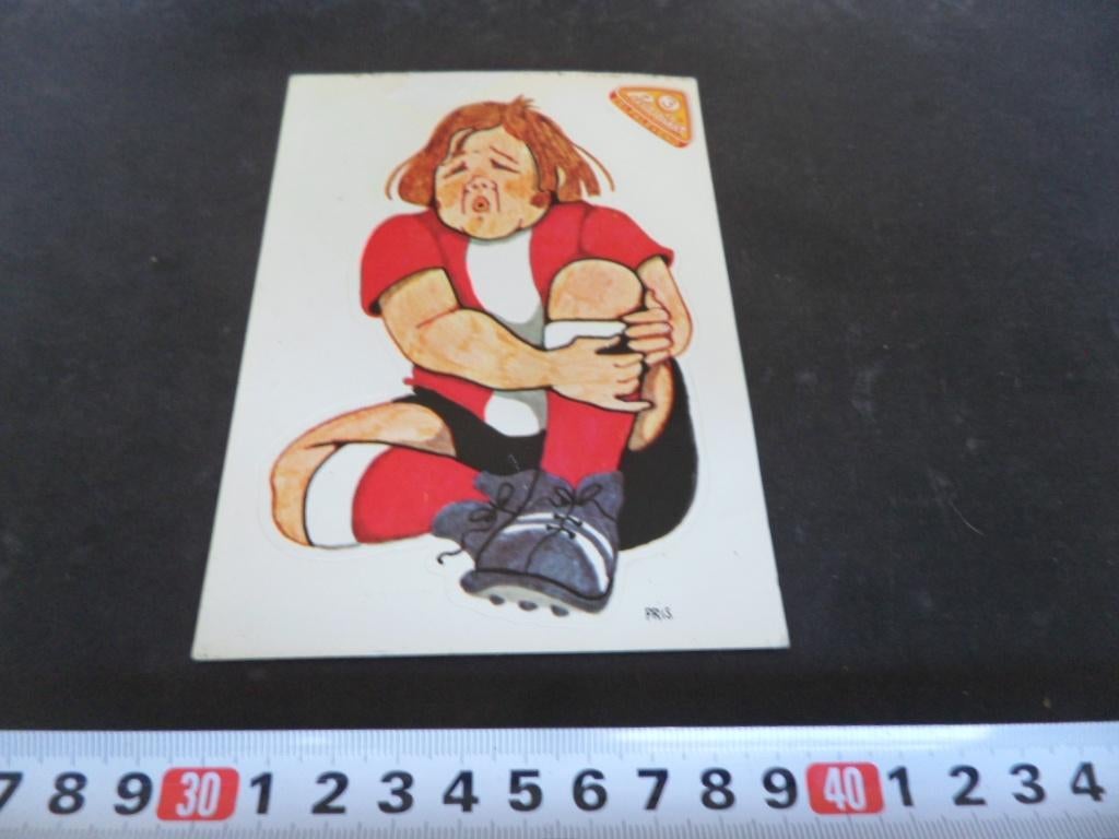 sticker Prent sticker voetbal, Verzamelen, Stickers, Zo goed als nieuw, Ophalen