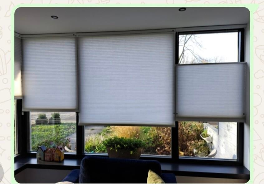 Heel mooie luxaflex top/down gordijnen wit, Ophalen of Verzenden, Zo goed als nieuw, Wit