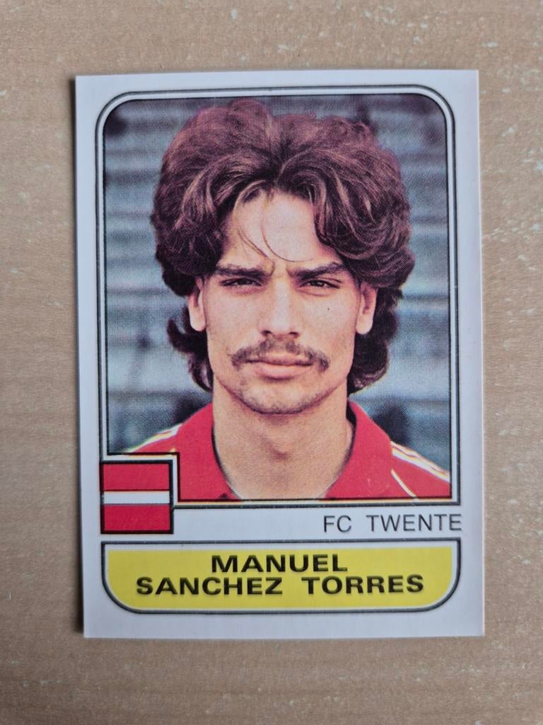 Panini Voetbal 82 Manuel Sanchez Torres FC Twente, Verzamelen, Ophalen of Verzenden, Zo goed als nieuw, F.C. Twente