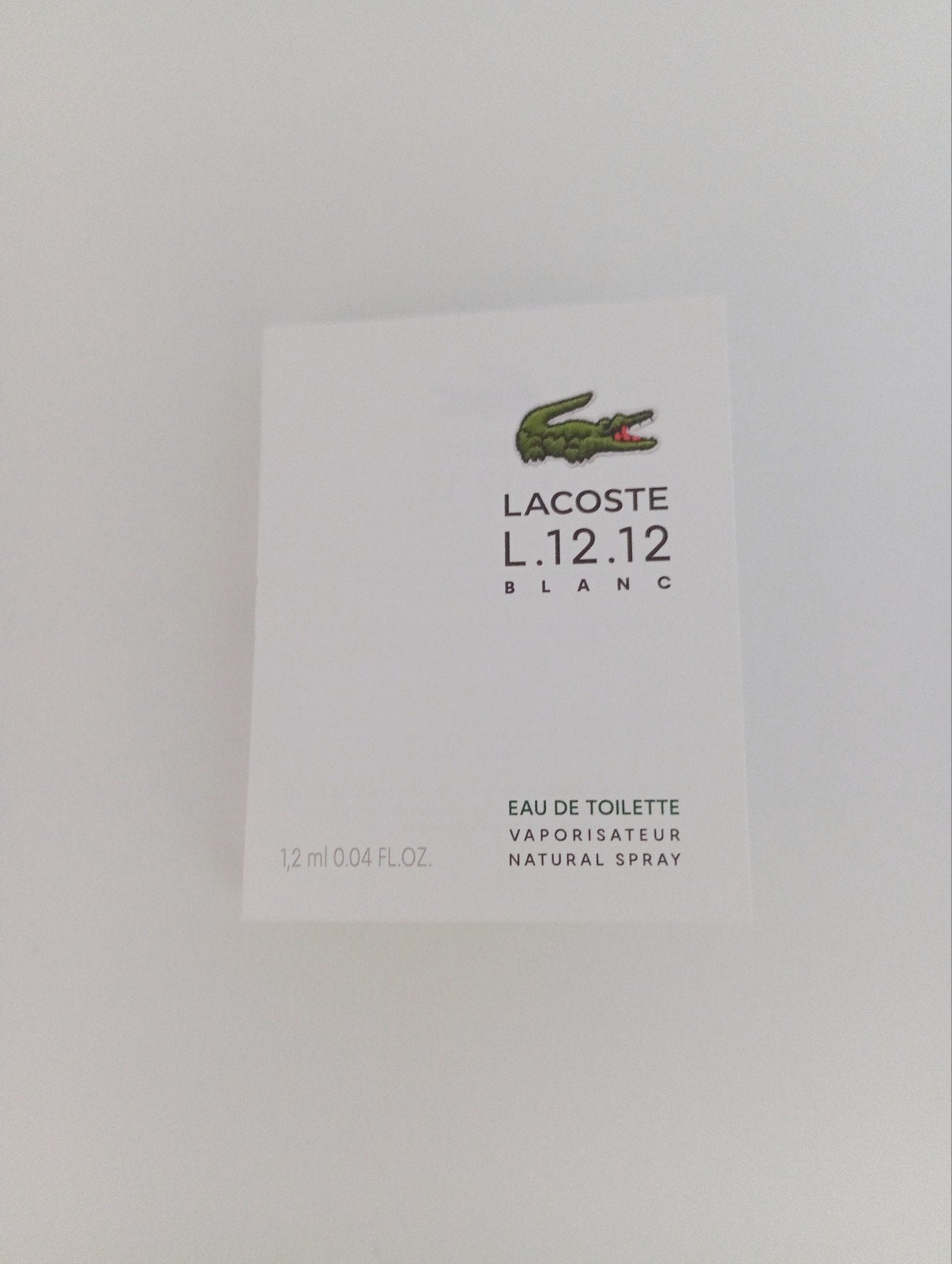 Nieuw Lacoste L.12.12 Blanc Parfum sample 1,2 ml, Ophalen of Verzenden, Nieuw