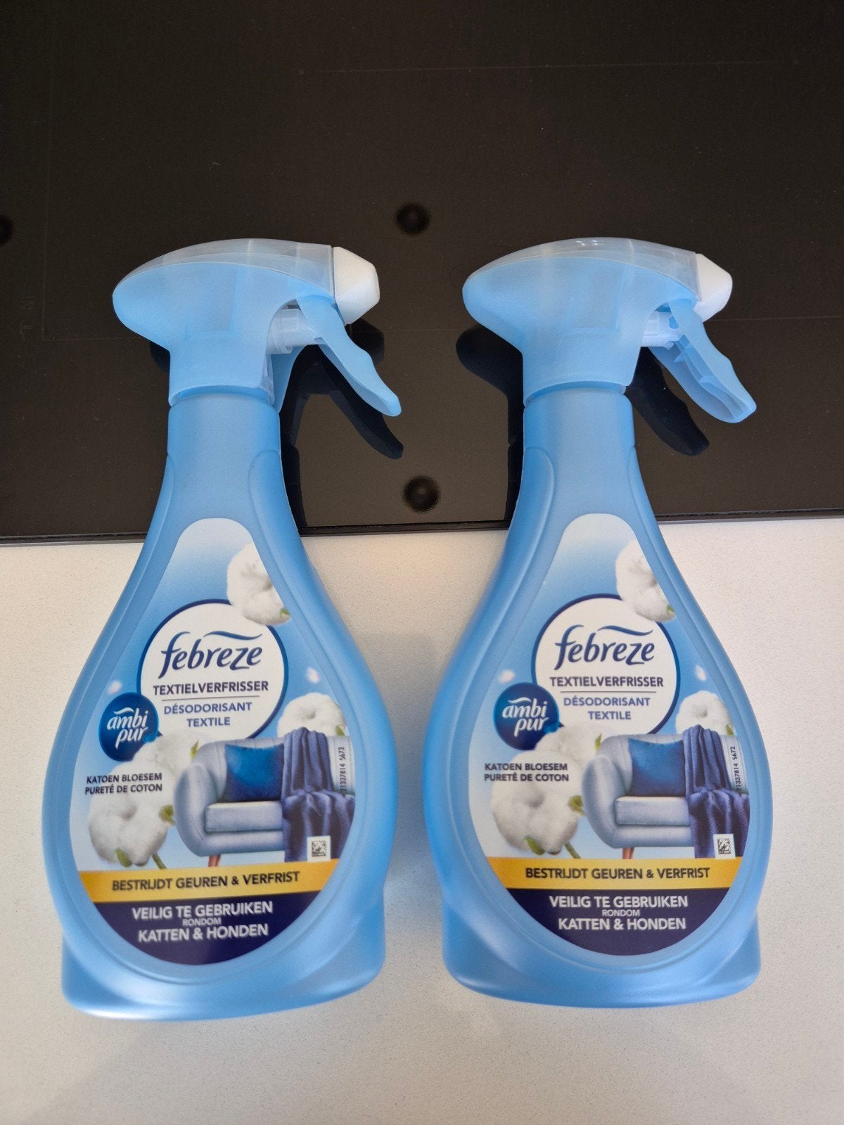 Febreze Ambi Pur Textielverfrisser Katoen Bloesem (2x), Ophalen of Verzenden, Nieuw, Blauw, Kunststof