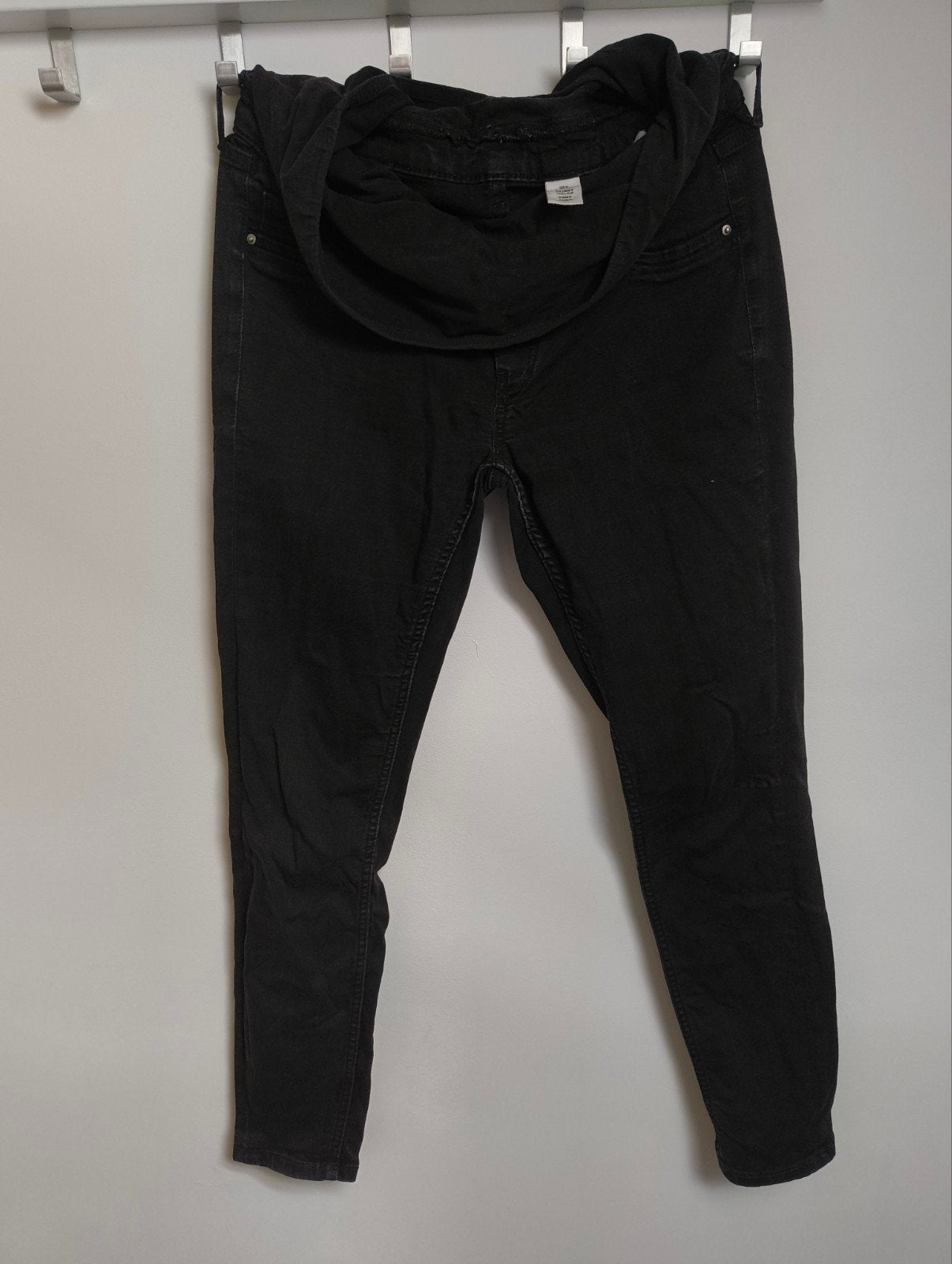 H&M Mama Maternity Jeans Maat M Zwart, H&M, Zwart, Gedragen, Broek of Spijkerbroek
