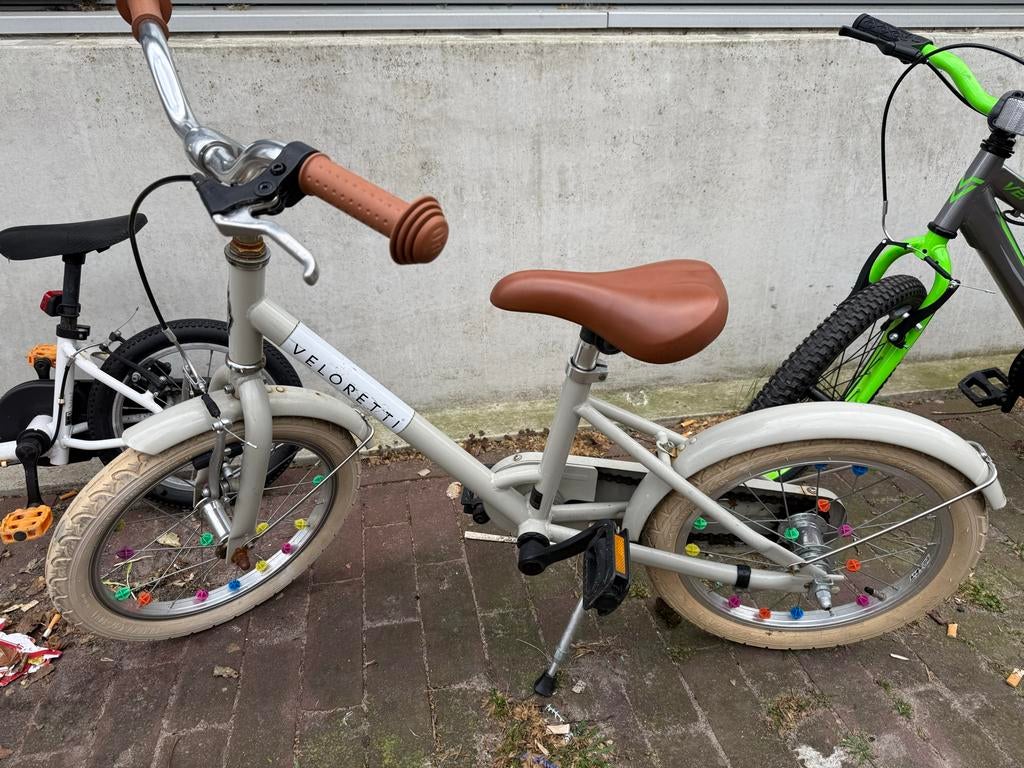 Veloretti maxi kinderfiets, 16 inch, Ophalen, Zo goed als nieuw, Velgrem, 16 tot 20 inch