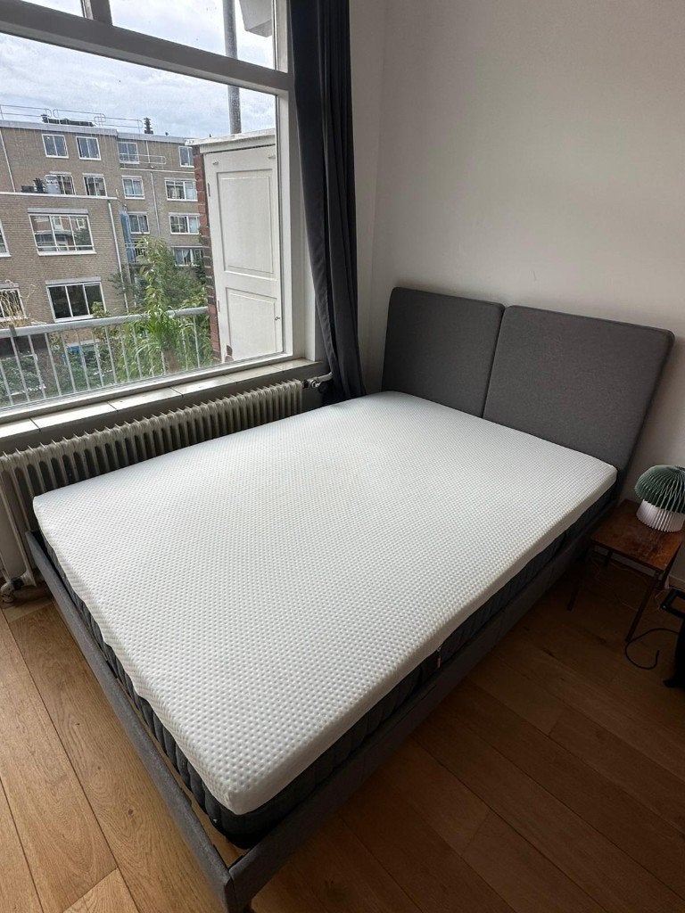 Emma Sleep Boxspring + Original Hybrid Cooling V2 matras, Ophalen, 140 cm, Zo goed als nieuw, 200 cm