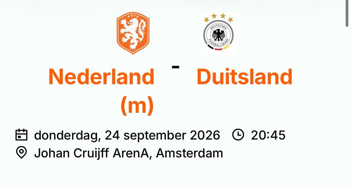 Nederland-duitsland, Verzamelen, Verzenden, Zo goed als nieuw, Overige binnenlandse clubs, Overige typen