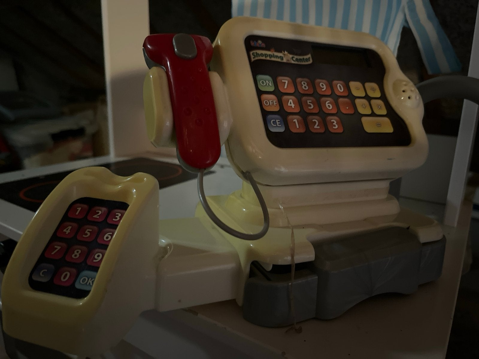 Speelgoed kassa met scanner en pinautomaat, Ophalen, Gebruikt, Jongen of Meisje