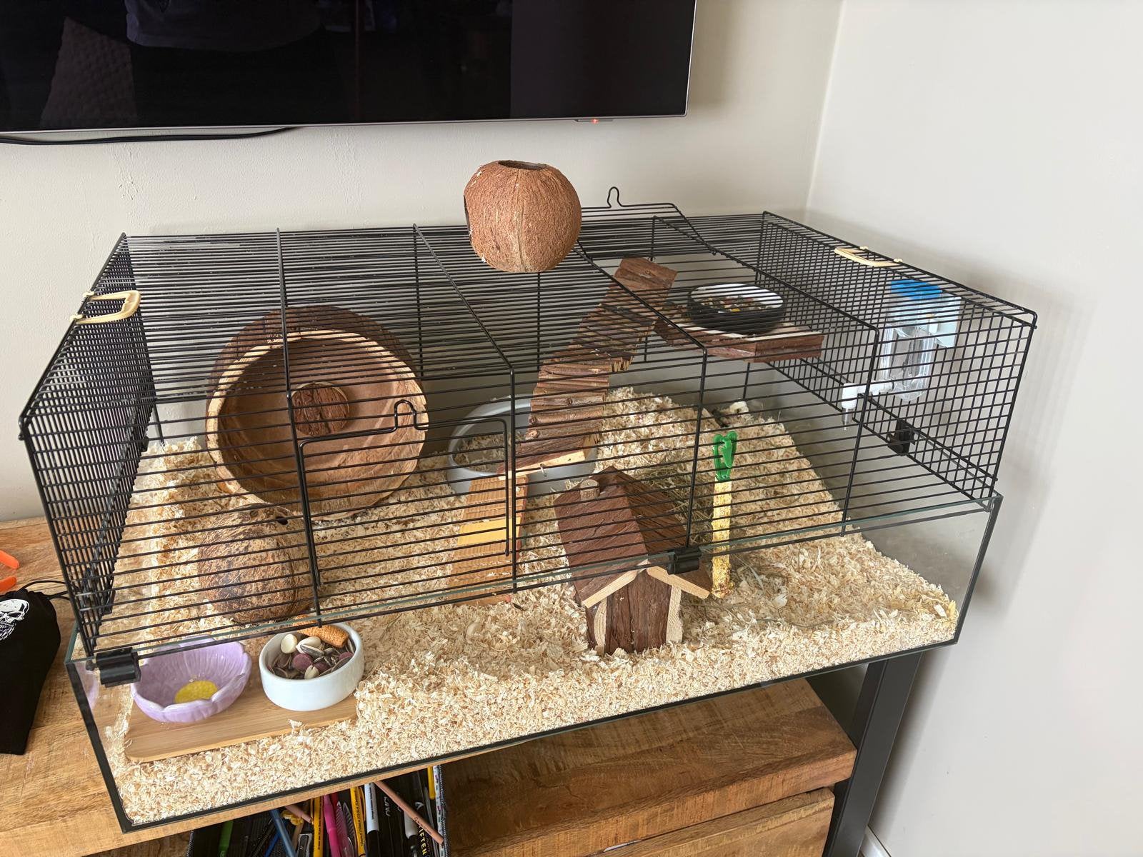 Hamsterkooi dierenverblijf Hamsterscaping, Kooi, Minder dan 75 cm, Zo goed als nieuw, Hamster