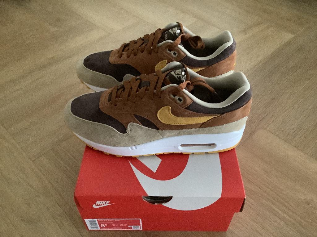 Nike Air Max 1 Duck Pecan, Kleding | Heren, Schoenen, Bruin, Verzenden, Nike, Sneakers of Gympen