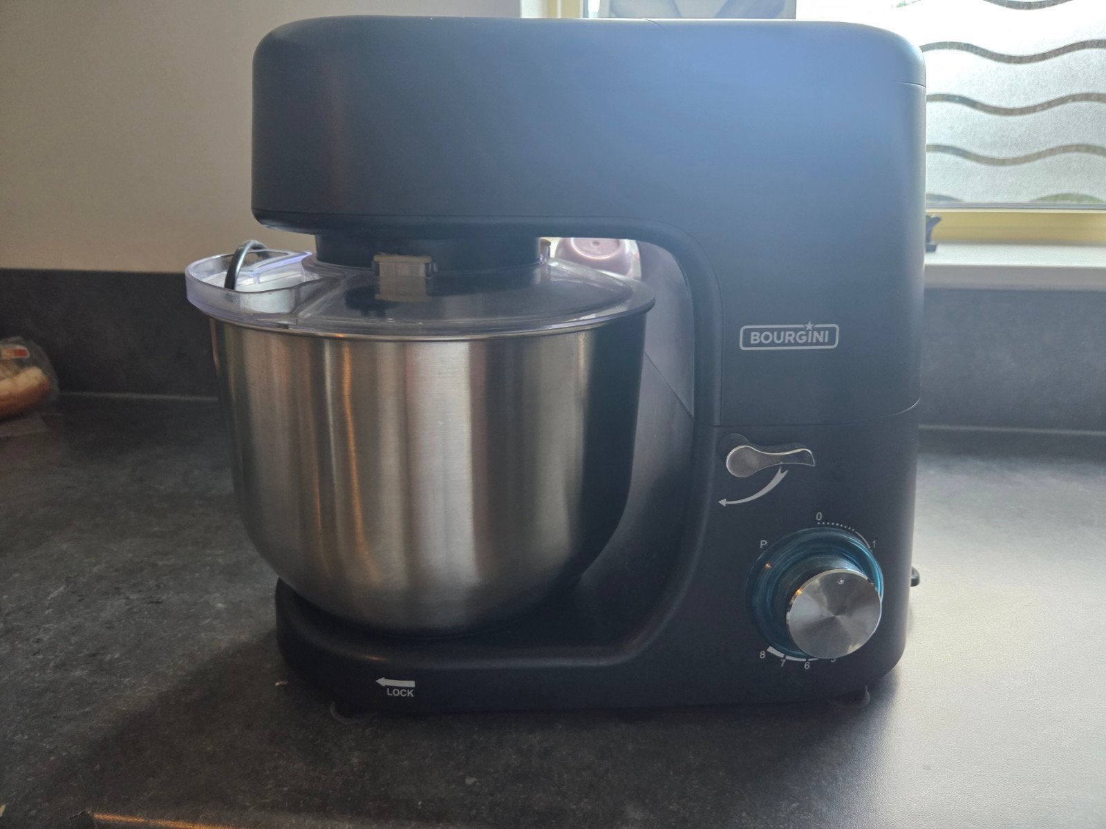 Bourgini keukenmachine, 4 liter of meer, Ophalen of Verzenden, Zo goed als nieuw, 3 snelheden of meer